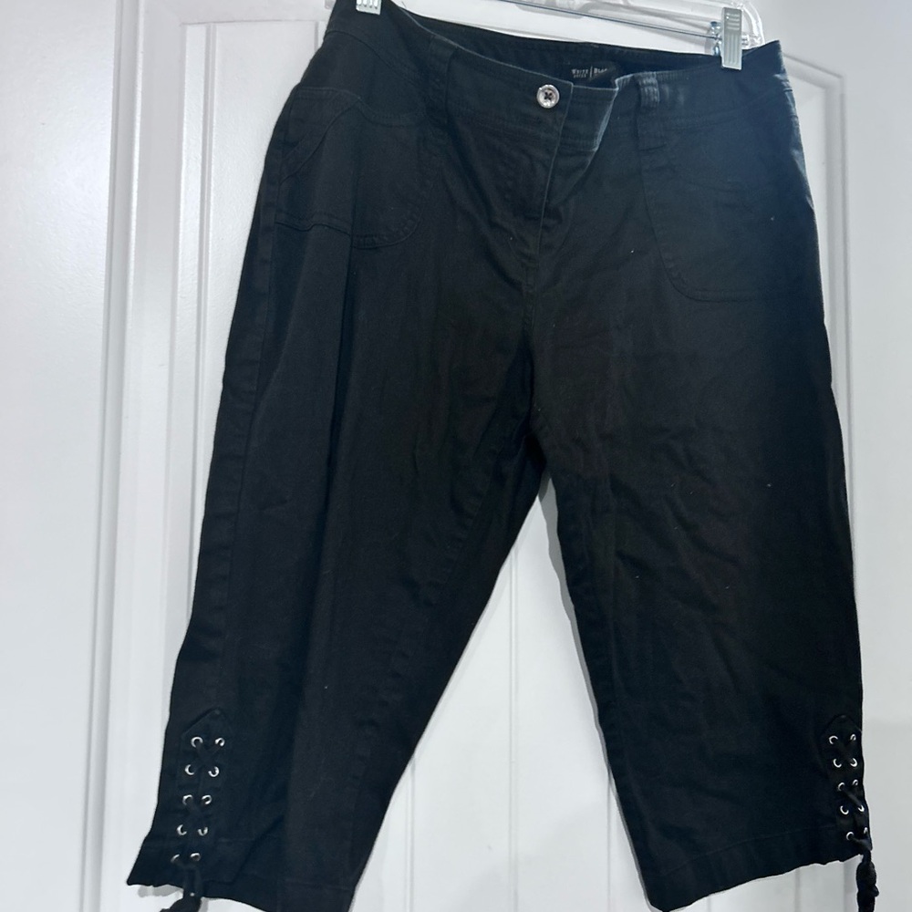 White House Black Market Black High-Rise Dress Pants